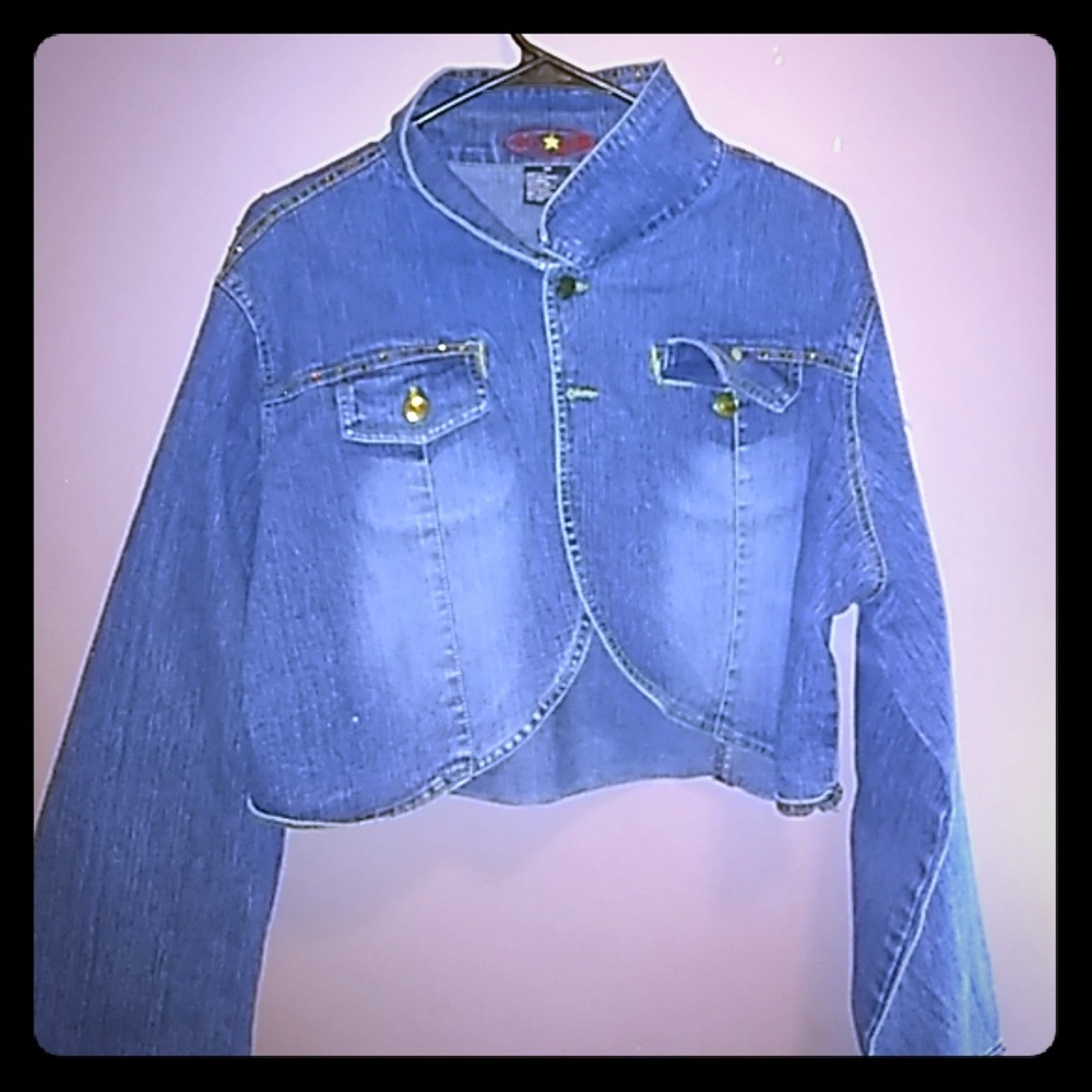 Bedazzled denim jacket